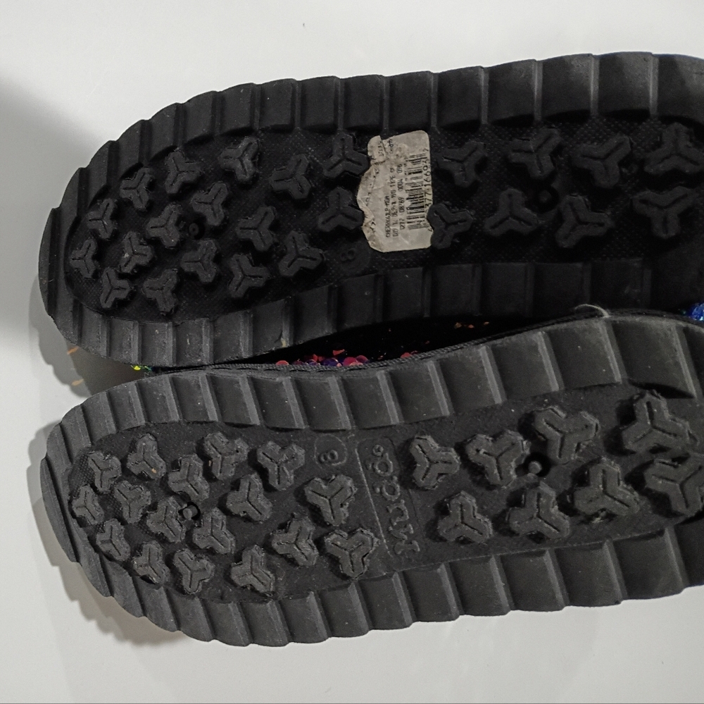 Mudd Multicolor Sequin Ankle Boots Sz 8 - image 6